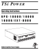 TSi Power 10000 Operating Instructions Manual