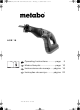Metabo ASE 18 Operating Instructions Manual