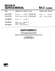 Sony KP-41T35 Supplemental Service Manual