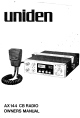 Uniden AX144 Owner's Manual