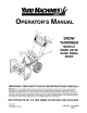 Yard Machines E600E Operator's Manual