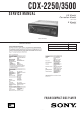 Sony CDX-2250 Service Manual
