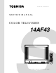 Toshiba 14AF43 Service Manual