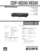Sony CDP-XE200 Service Manual