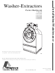 Alliance Laundry Systems UW35P3 Installation & Maintenance