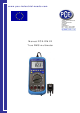 PCE Instruments PCE-DM 22 Manual