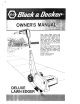 Black & Decker Deluxe Owner's Manual