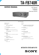Sony TA-FB740R Service Manual
