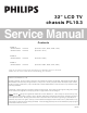 Philips 32PFL3505D/F7 Service Manual