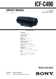 Sony ICF-C490 Service Manual