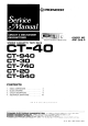 Pioneer CT-40 Service Manual