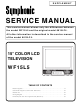 Symphonic WF15L5 Service Manual