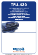 TRENDnet TFU-430 Quick Installation Manual