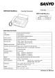 Sanyo SFX-110 Service Manual