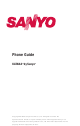 Sanyo KATANA User Manual
