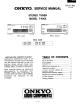 Onkyo T-405X Service Manual