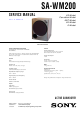 Sony SA-WM200 Service Manual