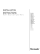 Thermador SEC271 Installation Instructions Manual