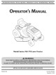 MTD 770 series Operator's Manual