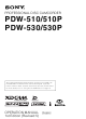 Sony PDW-510 Operation Manual