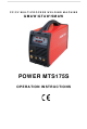 Prime Tech POWER MTS175S Operation Instructions Manual