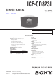 Sony ICF-CD823L Service Manual