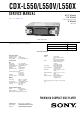 Sony CDX-L550 Service Manual