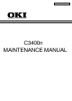 Oki C3400n Maintenance Manual