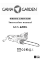 Gama Garden GCS-2200E Instruction Manual