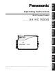 Panasonic AK-HC1500G Operating Instructions Manual