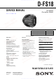 Sony D-FS18 Service Manual