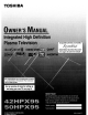 Toshiba 42HPX95 Owner's Manual
