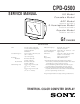 Sony TRINITRON CPD-G500 Service Manual