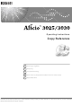 Ricoh Afico 3030 Operating Instructions Manual
