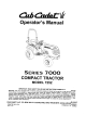 Cub Cadet 7252 Operator's Manual
