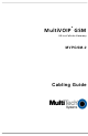 Multitech MultiVOIP MVPGSM-2 Cabling Manual