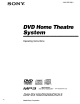 Sony DAV-DX155 Operating Instructions Manual