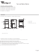 Whirlpool WTW7300X Dimension Manual