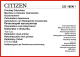 Citizen CX-185N Instruction Manual