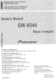 Pioneer GM-X544 Owner's Manual