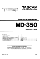 Tascam MD-350 Service Manual