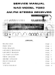 NAD 7020 Service Manual