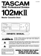 Tascam 102mkII Owner's Manual