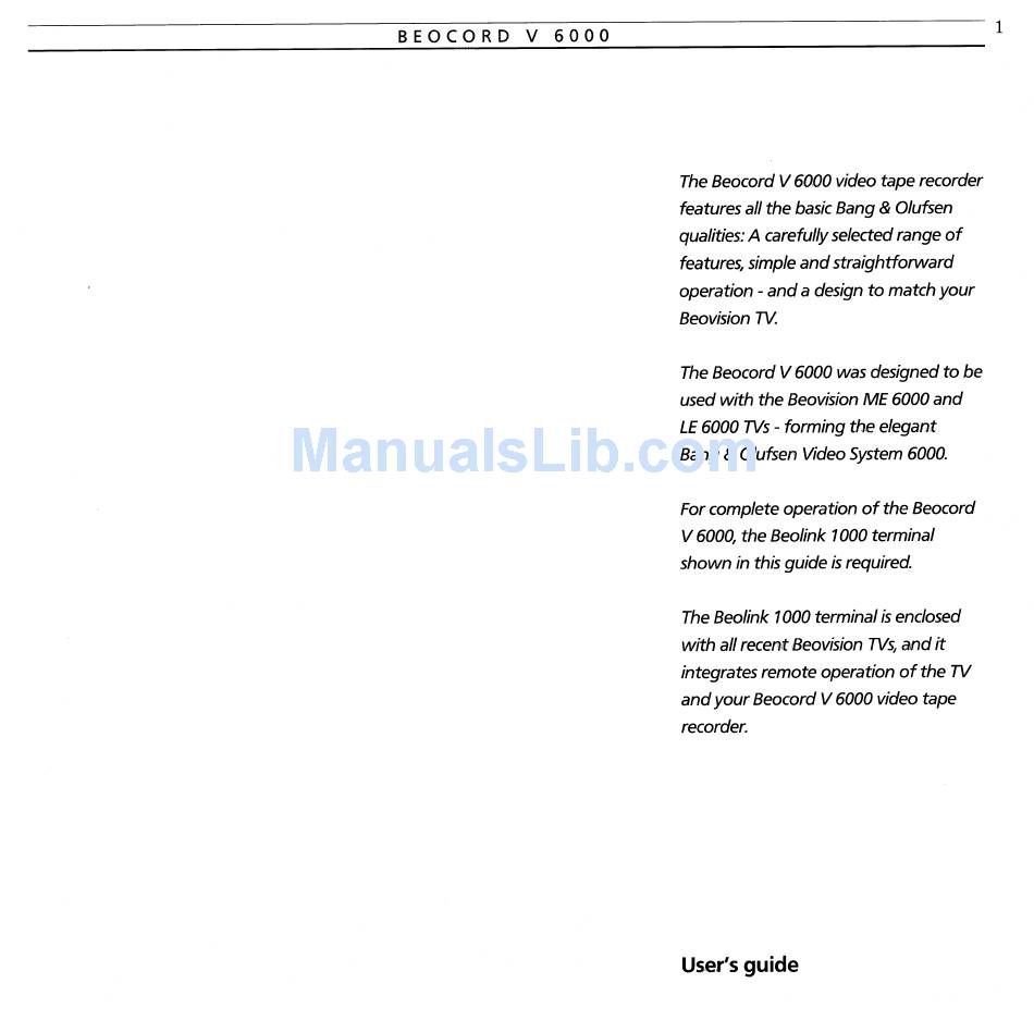 download beocord 7000 service manual