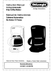 DèLonghi DC60T Instruction Manual