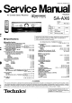 Technics SA-AX6 Service Manual