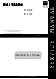 Aiwa Z-L30 Service Manual