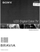 Sony bravia kdl-26m4000 Operating Instructions Manual