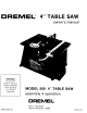Dremel 580 Owner's Manual