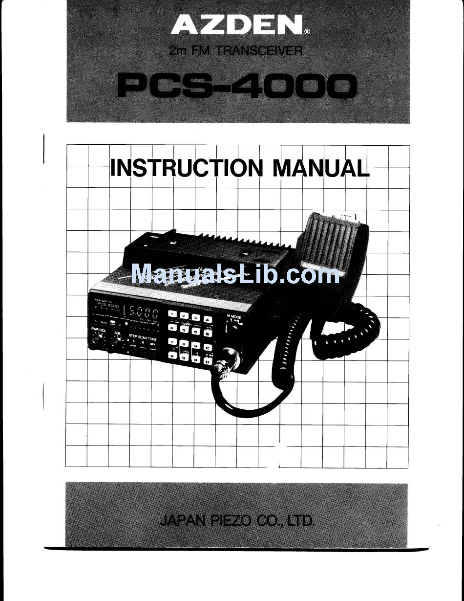 azden pcs 7000h service manual